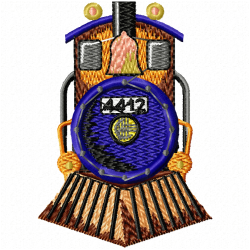 Trains Embroidery Design 9 Trains Embroidery Design 9